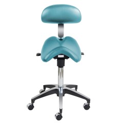 Plasdent SADDLE DOCTOR STOOL, WIDE, BACK REST